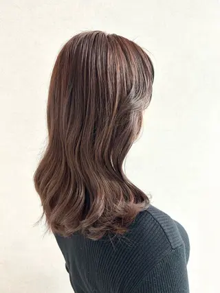 セミロング ウプ🦋marina takeuchiのヘアスタイル