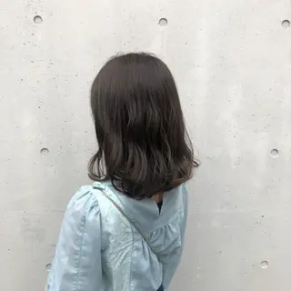 ミディアム カラー ヘアアレンジ 酸性縮毛矯正🧴韓国 レイヤー/髪質改善のヘアスタイル