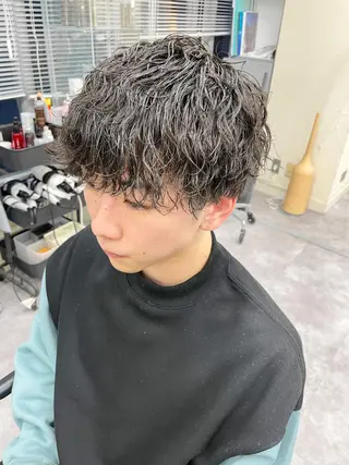 ショート パーマ メンズ メンズパーマ メンズ特化ryoのヘアスタイル