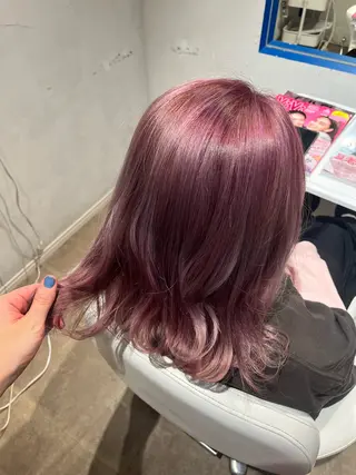 ミディアム カラー デザインカラー/ オダセイナのヘアスタイル