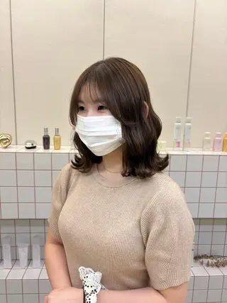 ミディアム カラー NIKO/名古屋/ 伏見/花屋併設のヘアスタイル