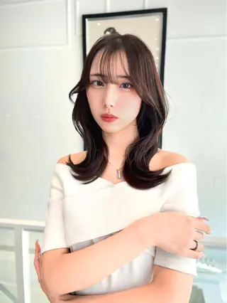 ミディアム 韓国ヘア/髪質改善 TAKAHIROのヘアスタイル