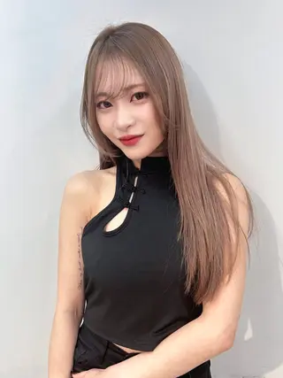 ロング レイヤー×ツヤカラー 渋谷/kougaのヘアスタイル