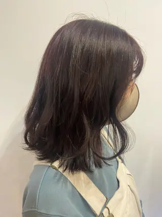 ミディアム カラー ヘアアレンジ satsuki 暖色・ブラウンカラーのヘアスタイル