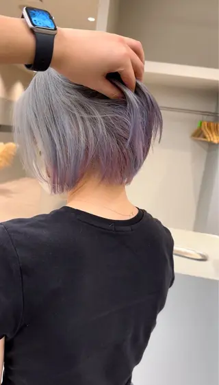 ショート 🫧ペール系カラー /デザイン秀喜🫧のヘアスタイル