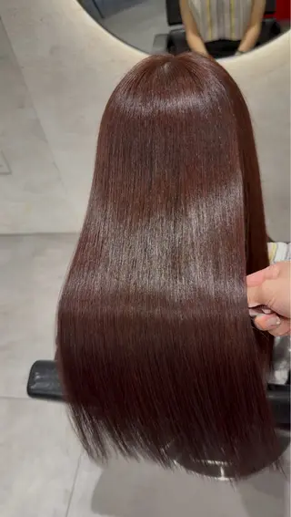 セミロング 柴田樹/大人可愛い 艶髪カラー/髪質改善のヘアスタイル