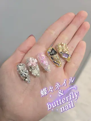 ネイル 蝶々ネイル サロンのネイルデザイン