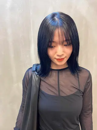 ミディアム カラー パーマ ヘアアレンジ メンズ キッズ ネイル マツエク・マツパ アイブロウ tatsumi/ボブ ウルフ/レイヤーのヘアスタイル