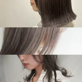 カラー 💛🤍U too e’s 鎌倉🧸のヘアスタイル