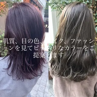 セミロング LOMA🇰🇷 銀座クボタのヘアスタイル