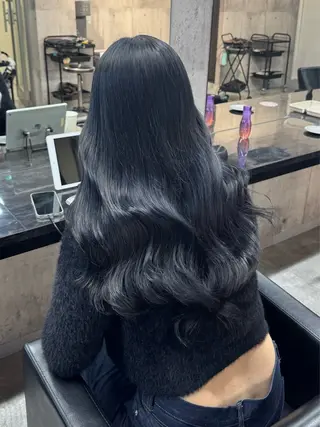 ロング カラー 心斎橋ハイトーン特化 midori🍀のヘアスタイル