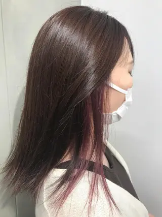 ミディアム カラー 【髪質改善カラー】 鈴木春樹/三軒茶屋のヘアスタイル