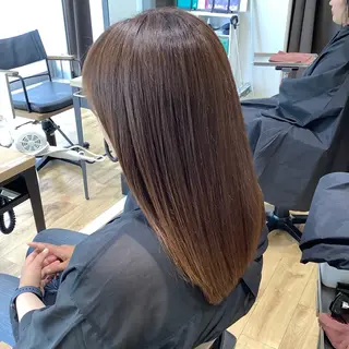 ミディアム カラー パーマ エイジングケア特化 美容師✂️山崎竜二のヘアスタイル