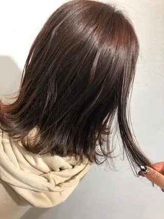ミディアム カラー ヘアアレンジ Design Color🐰アユミのヘアスタイル