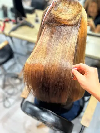 ロング 🌷ブリーチ縮毛矯正 /mina🌷のヘアスタイル