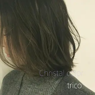 カラー ミディアム 竹内啓太 ボブのヘアスタイル