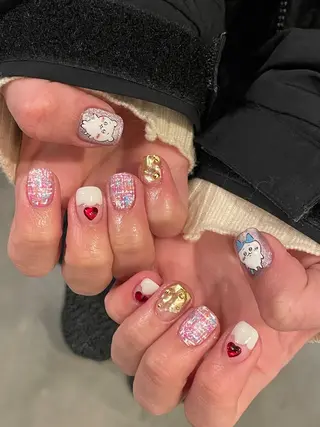 ショート m kaori𓃟のネイルデザイン