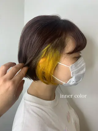 ショート メンズバレイヤージュ 斉藤春のヘアスタイル