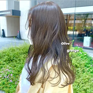 セミロング カラー パーマ ヘアアレンジ メンズ キッズ ネイル マツエク・マツパ EMANON梅田店所属・前川 朋香のヘアスタイル