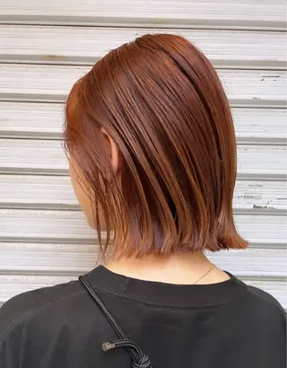 カラー 🩰ボブ/暖色カラー 田實 紗和 🥑🫧のヘアスタイル