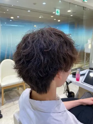 パーマ 🌼丸みボブ🌼 ショート　柏木結太のヘアスタイル