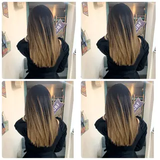 ロング カラー 京都大人女性ショート 徒歩1分/秋山のヘアスタイル