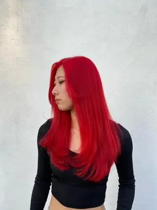 ロング カラー パーマ ヘアアレンジ メンズ キッズ HairSignature所属・ブリーチ指名神戸 No.1美容師RENのヘアスタイル