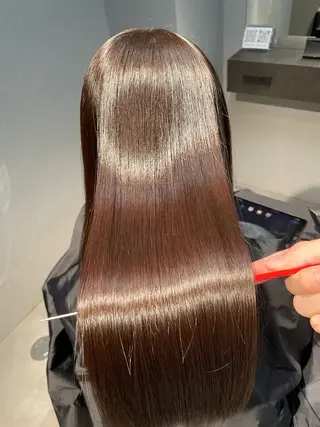 ロング カラー 山田彼門❄️髪質改善 /美髪縮毛矯正/天神のヘアスタイル
