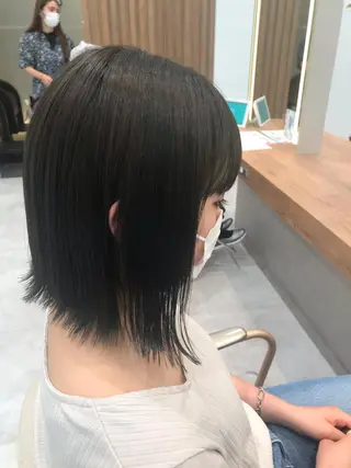 ミディアム カラー 木野田 萌のヘアスタイル