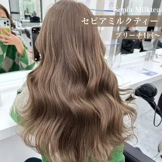 セミロング カラー ヘアアレンジ 💍Story川越 オフィシャル💍のヘアスタイル