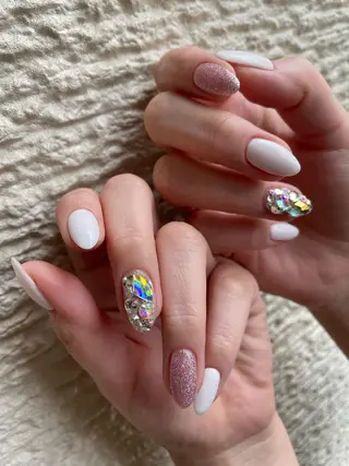 ロング カラー ヘアアレンジ キッズ ネイル マツエク・マツパ アイブロウ 福田 加奈のネイルデザイン