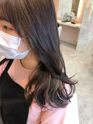 ロング カラー 店長/mao/ 前髪/顔周りカットのヘアスタイル