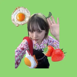 ミディアム カラー 岡山ハイトーン・ ルーツカラー/こもものヘアスタイル