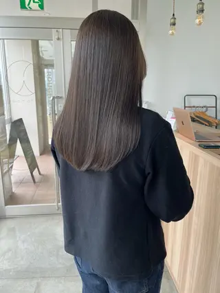 セミロング 荒川泰輝/オリーブ カラー/透明感カラーのヘアスタイル