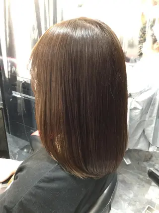 ミディアム パーマ Annon プライベートサロンのヘアスタイル