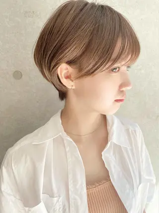 ショート ショート/ボブ/ 白髪ぼかし/しんやのヘアスタイル