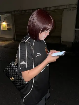 ショート カラー ofF élua所属・もりしま あやかのヘアスタイル