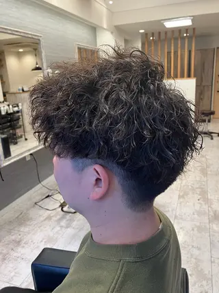 パーマ メンズ メンズ特化/パーマ/ フェードWATARUのヘアスタイル