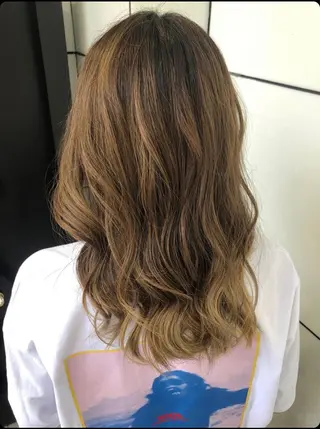 セミロング 韓国ヘア🦋 MIYUのヘアスタイル