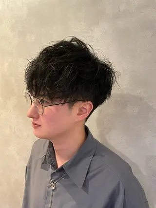メンズ フリーランスシェアサロンルレイル所属・心斎橋/メンズ /ルレイル/地形真希のヘアスタイル