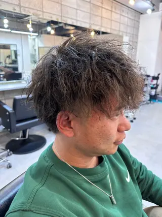 ショート メンズ ハイライト/髪質改善 ans/黒木 和大のヘアスタイル