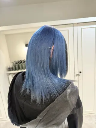 セミロング カラー ヘアアレンジ SALOWIN京都河原町Suite店所属・外国人風レイヤー/ ハイトーンSHUのヘアスタイル