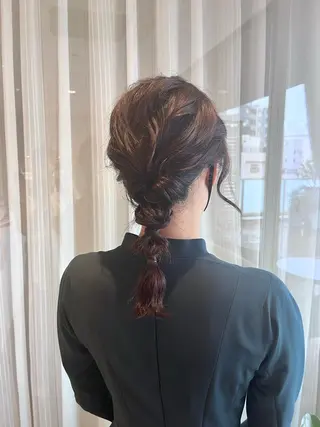 ミディアム ヘアアレンジ 艶髪/レイヤーカット /メンズ/野口緑のヘアスタイル