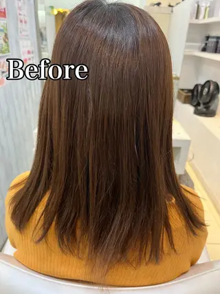 セミロング パーマ 【髪質改善】 美髪/久岡徹也のヘアスタイル