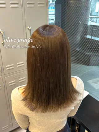 ミディアム カラー 透明感カラー🩰🤍 髪質改善🪄/伽音のヘアスタイル