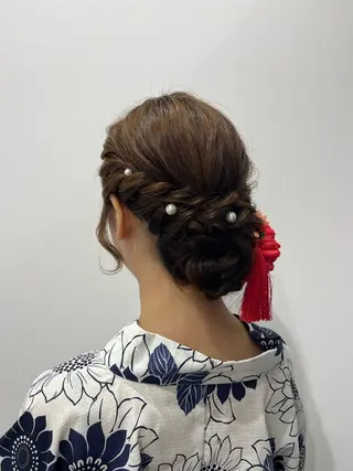 ロング ヘアアレンジ 🫧ぷる艶カラー🫧 Yuubi🦩のヘアスタイル