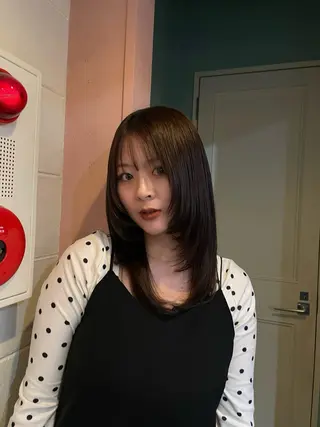 ミディアム ﾁｶｼﾂ.ｾﾞﾝ/ ﾌｳｶのヘアスタイル