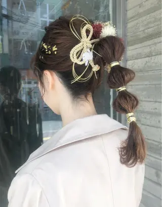 ロング カラー ヘアアレンジ nakahara madokaのヘアスタイル