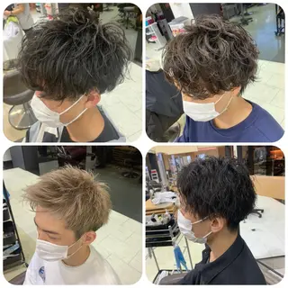 ミディアム カラー パーマ メンズ メンズ特化 【かな】のヘアスタイル
