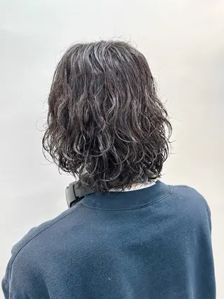 ミディアム パーマ メンズ メンズパーマ メンズ特化ryoのヘアスタイル